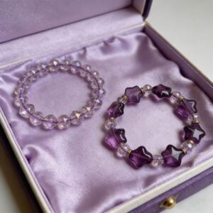 Purple Star Whisper Amethyst Crystal Bracelet