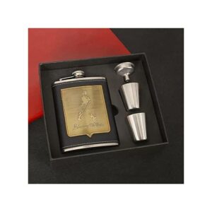 8oz Stainless Steel Hip Flask Set with Funnel and Cups