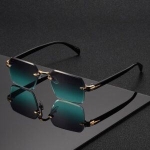 Men's Metal Gradient Sunglasses with High Definition Lens