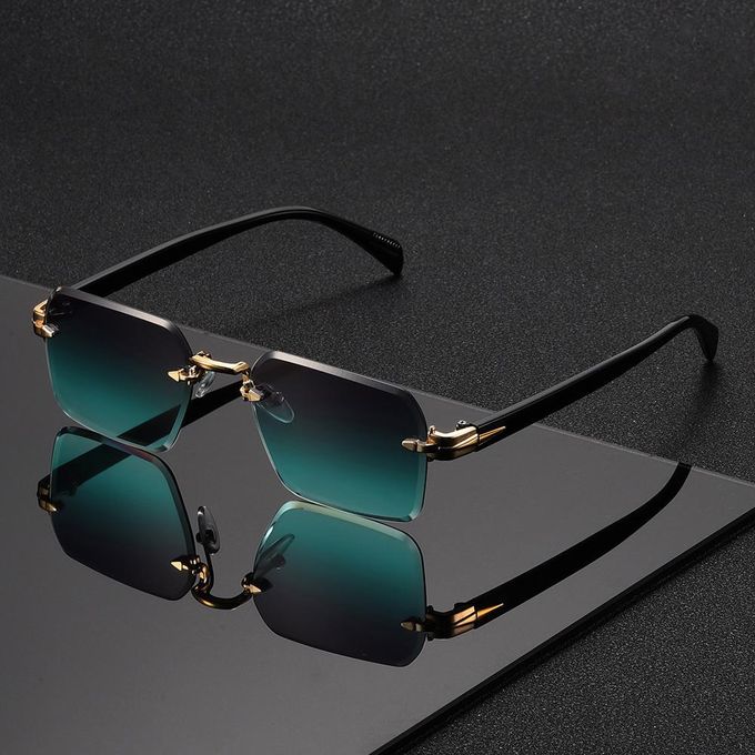 Men's Metal Gradient Sunglasses with High Definition Lens
