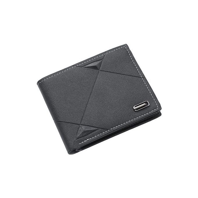 Men's Leather Money Clip Wallet with Coin Purse