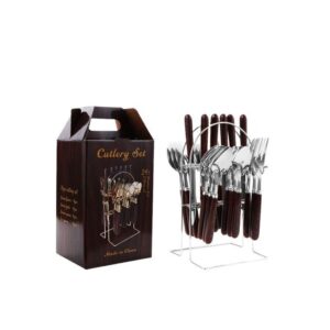 24 Piece Stainless Cutlery Gift Set, Silver